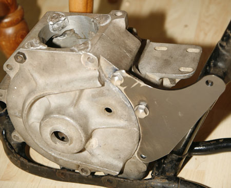 Trials Engine With Stud Holes Welded Up